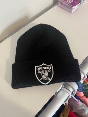 Riders by Lee Black Beanie with Raiders Patch